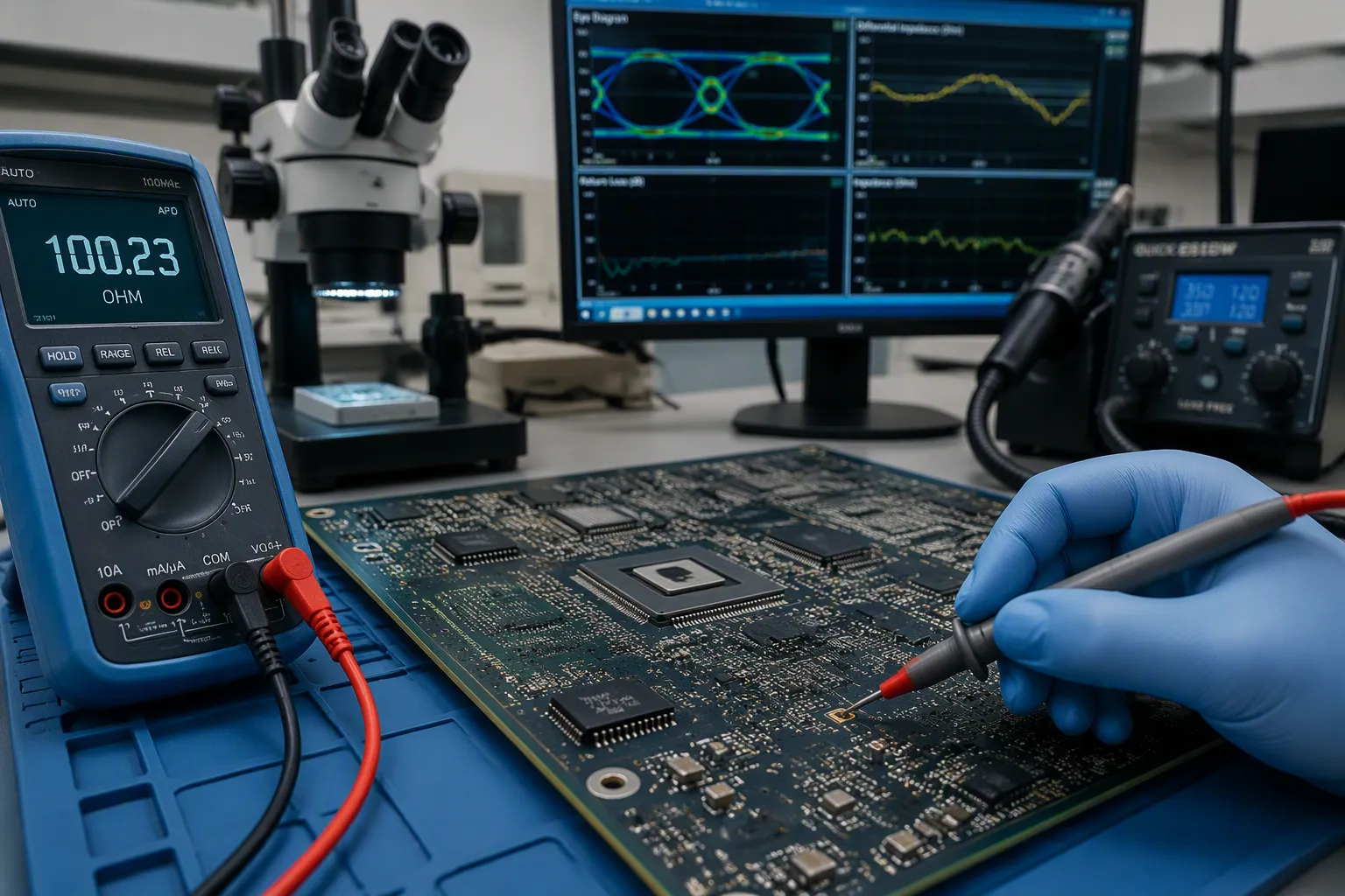 AIワークステーションPCBAの高速PCBアセンブリ設計