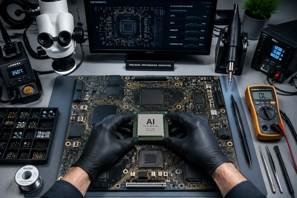 AIワークステーションPCBアセンブリ:ローカルAIコンピューティング向け高速基板
