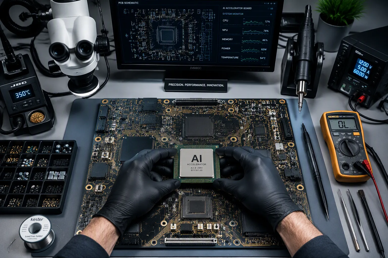 AIワークステーションPCBアセンブリ:ローカルAIコンピューティング向け高速基板