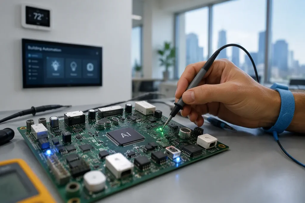 Low-Power On-Device AI Sensor PCBA Assembly for Smart Buildings