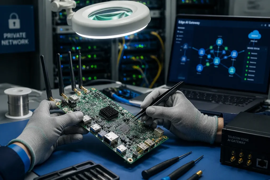 Telecom Edge AI Gateway PCBA Assembly for Private Networks