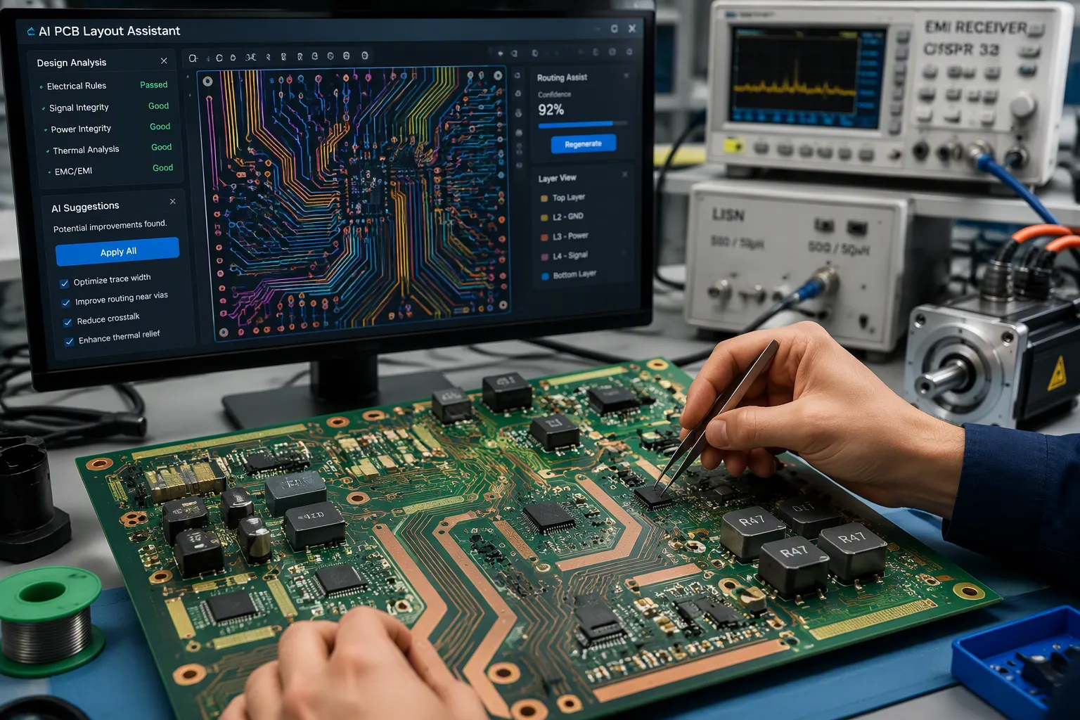 Industrielle AI-PCB Fertigung