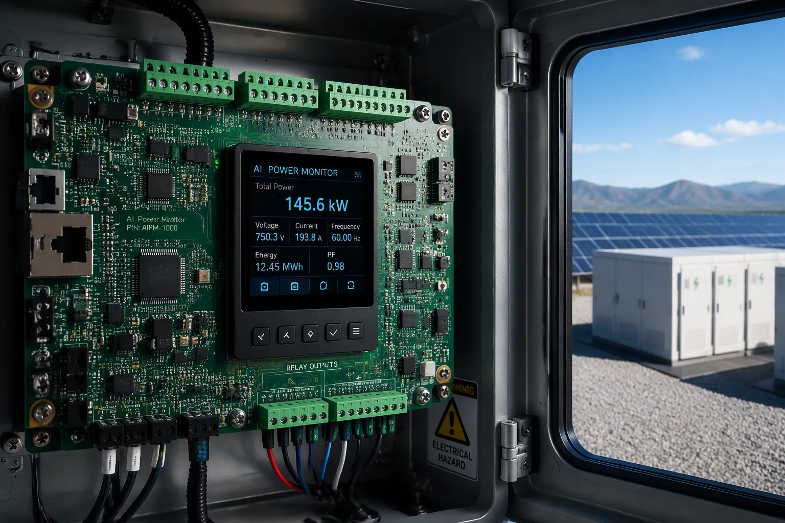 AI Power Monitoring PCBA for Energy Storage and Remote Sites