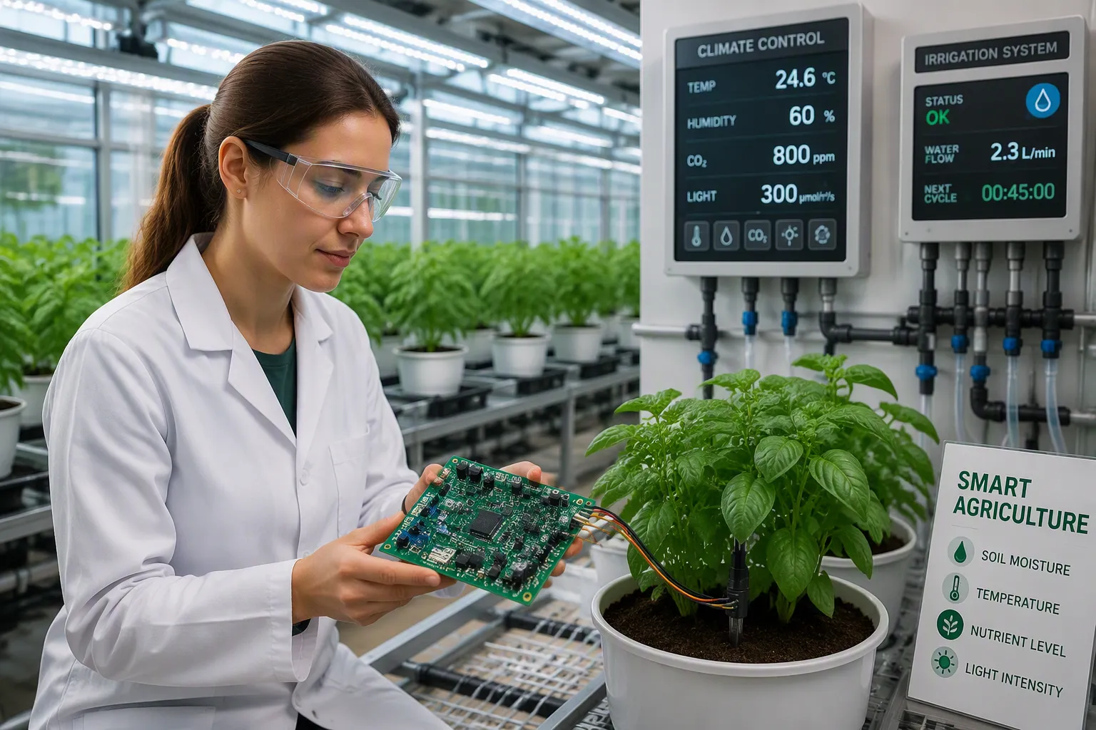 PCBA Assembly for Smart Agriculture and Greenhouse Control Systems