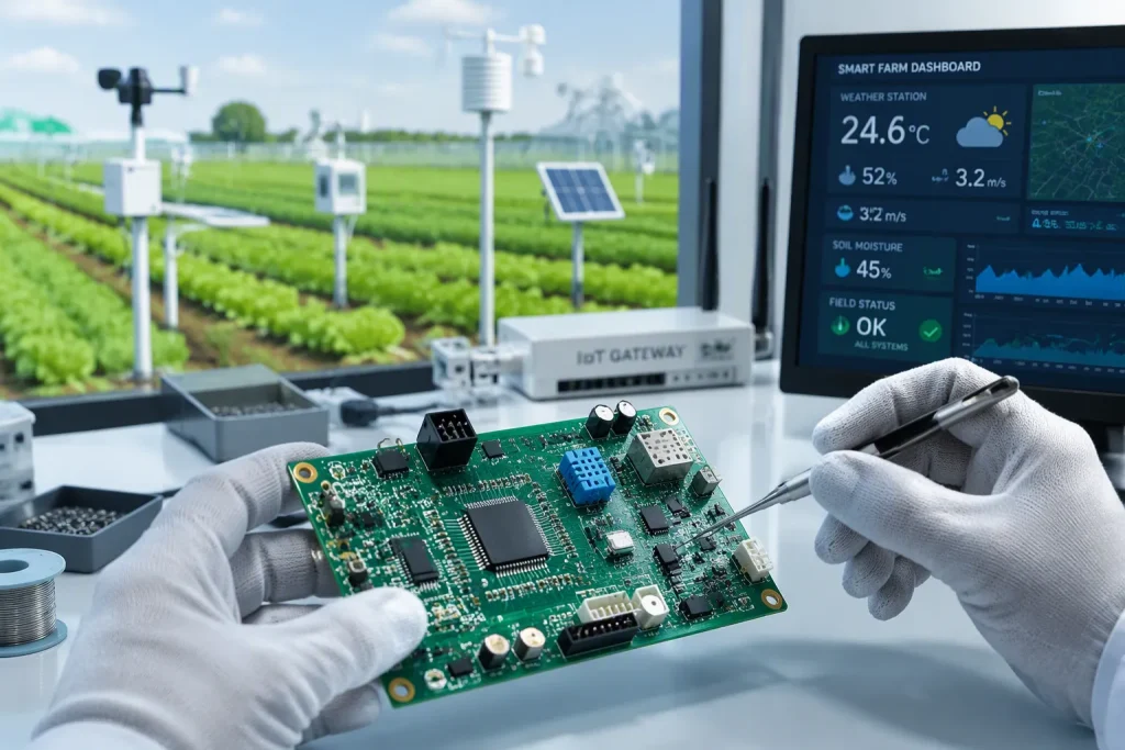 Montagem de PCBA para Agricultura Inteligente, Rastreamento e Dispositivos Conectados