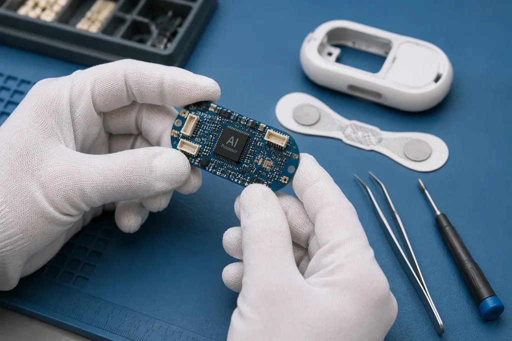 AI wearable PCBA, health sensor PCB assembly, compact medical PCBA